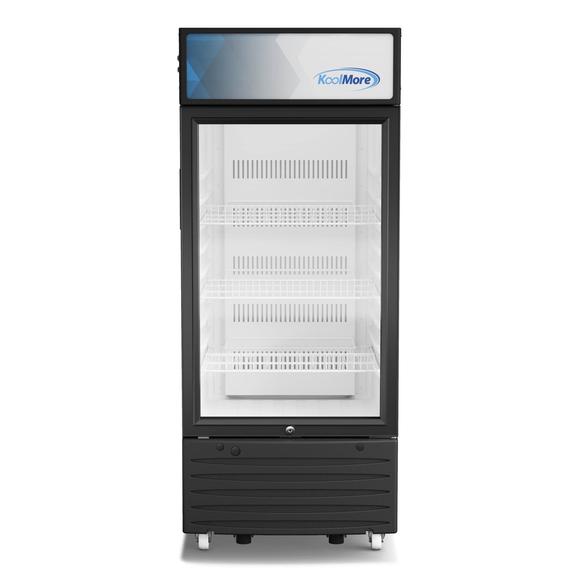 Left. Koolmore - 6 cu. ft. One Glass Door Commercial Display Merchandiser Refrigerator (KM-MDR-1D-6C) - Black.