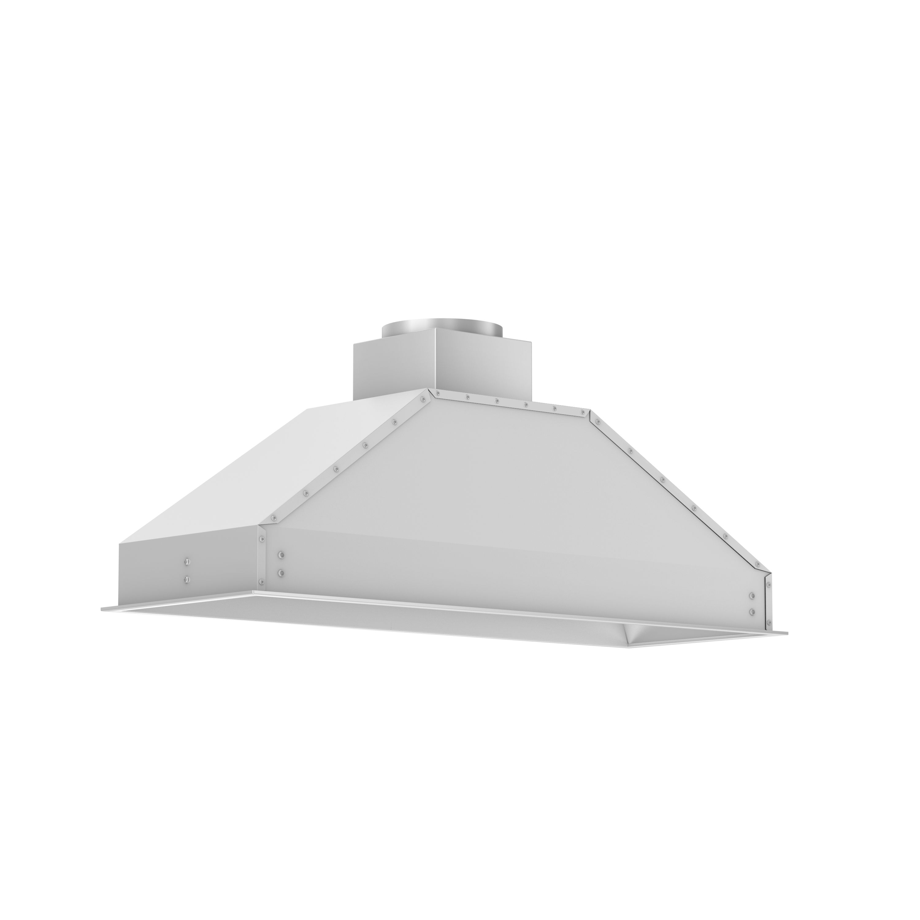 Back. ZLINE - 46" Externally Vented Range Hood - Brushed Stainless Steel.