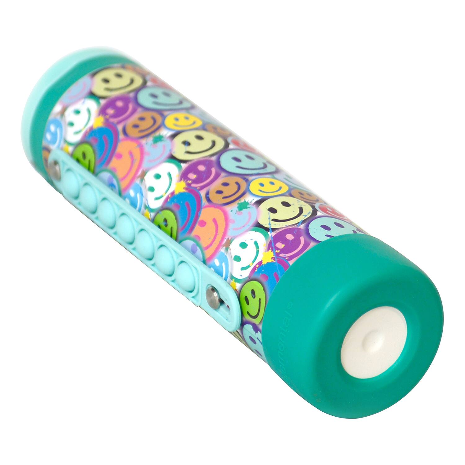 Alt View 4. Elemental - Iconic Pop Stainless Steel Fidget Water Bottle 20 Oz, Flip-Open Sports Cap - Graffiti Smile.