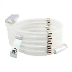 Front. RadioShack - USB to Type C Cable – 3 ft - White.
