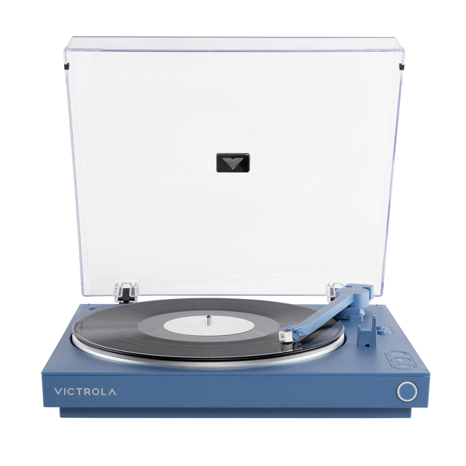 Front. Victrola - Victrola Automatic Turntable - Blue.