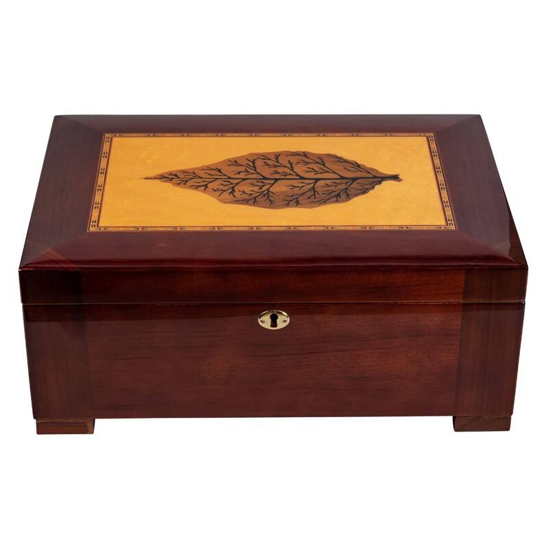 Alt View 2. Prestige - Santa Barbara Cigar Humidor - Elegant High Lacquer Finish.