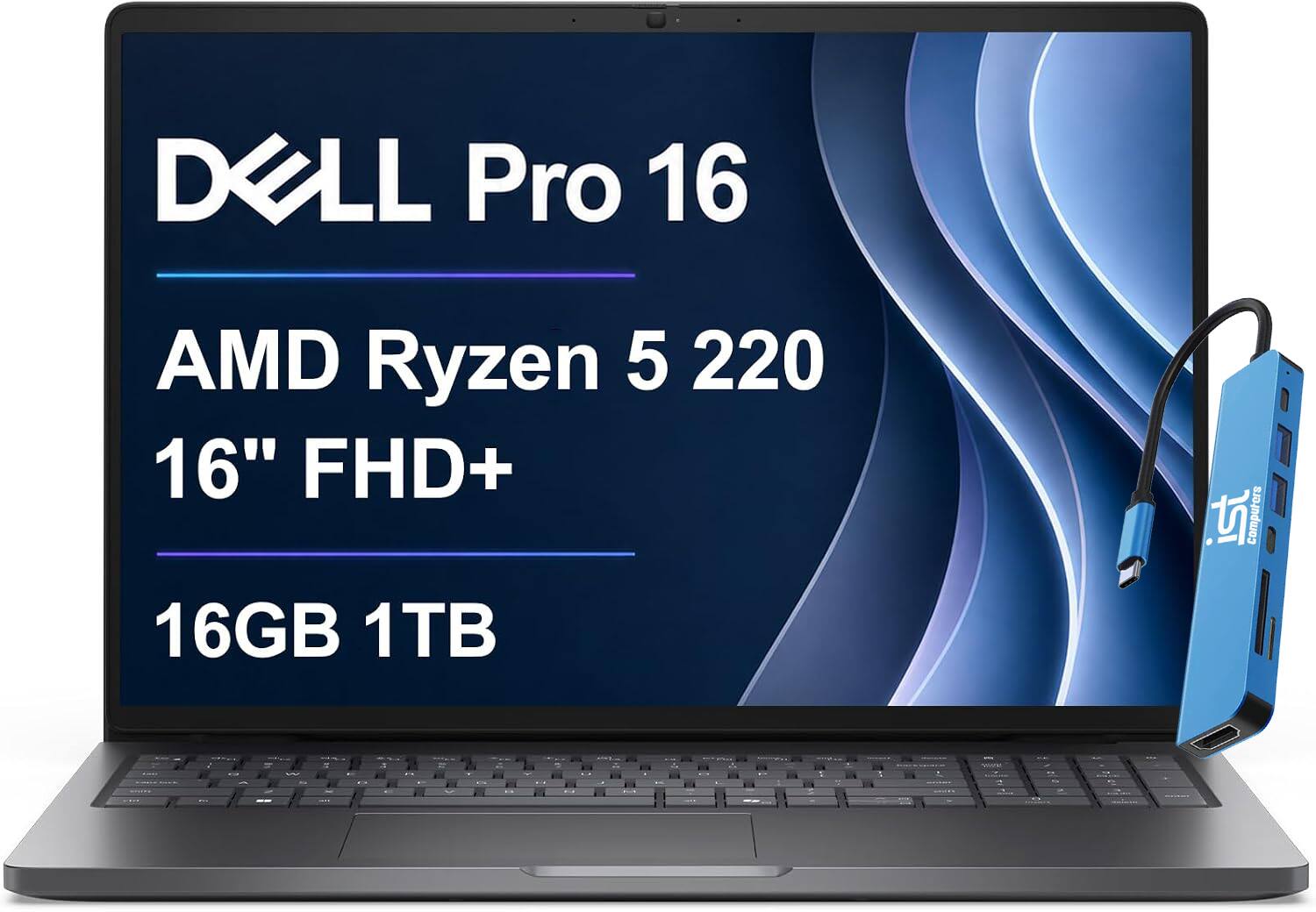 DELL Pro 16  
AMD Ryzen 5 220  
16" FHD+  
16GB 1TB