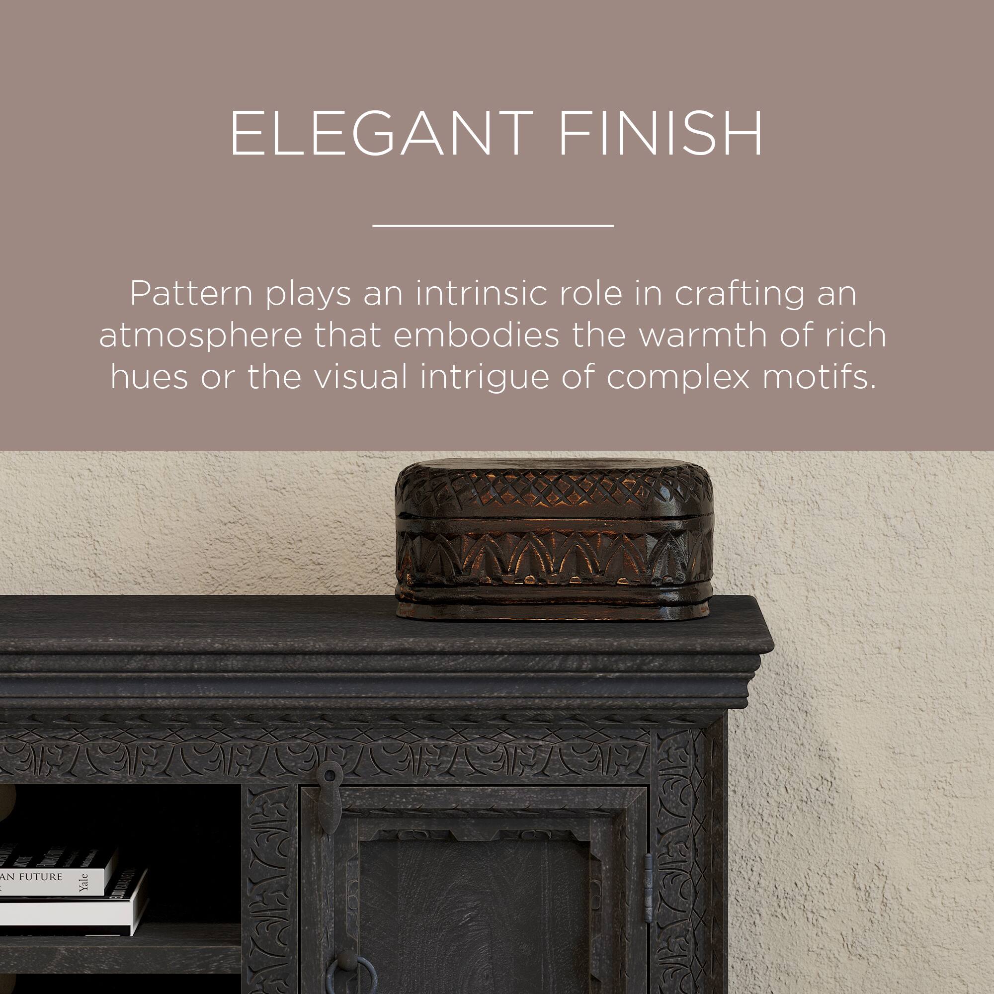 ELEGANT FINISH

Pattern plays an intrinsic role in crafting an atmosphere that embodies the warmth of rich hues or the visual intrigue of complex motifs.

AN FUTURE | Yale