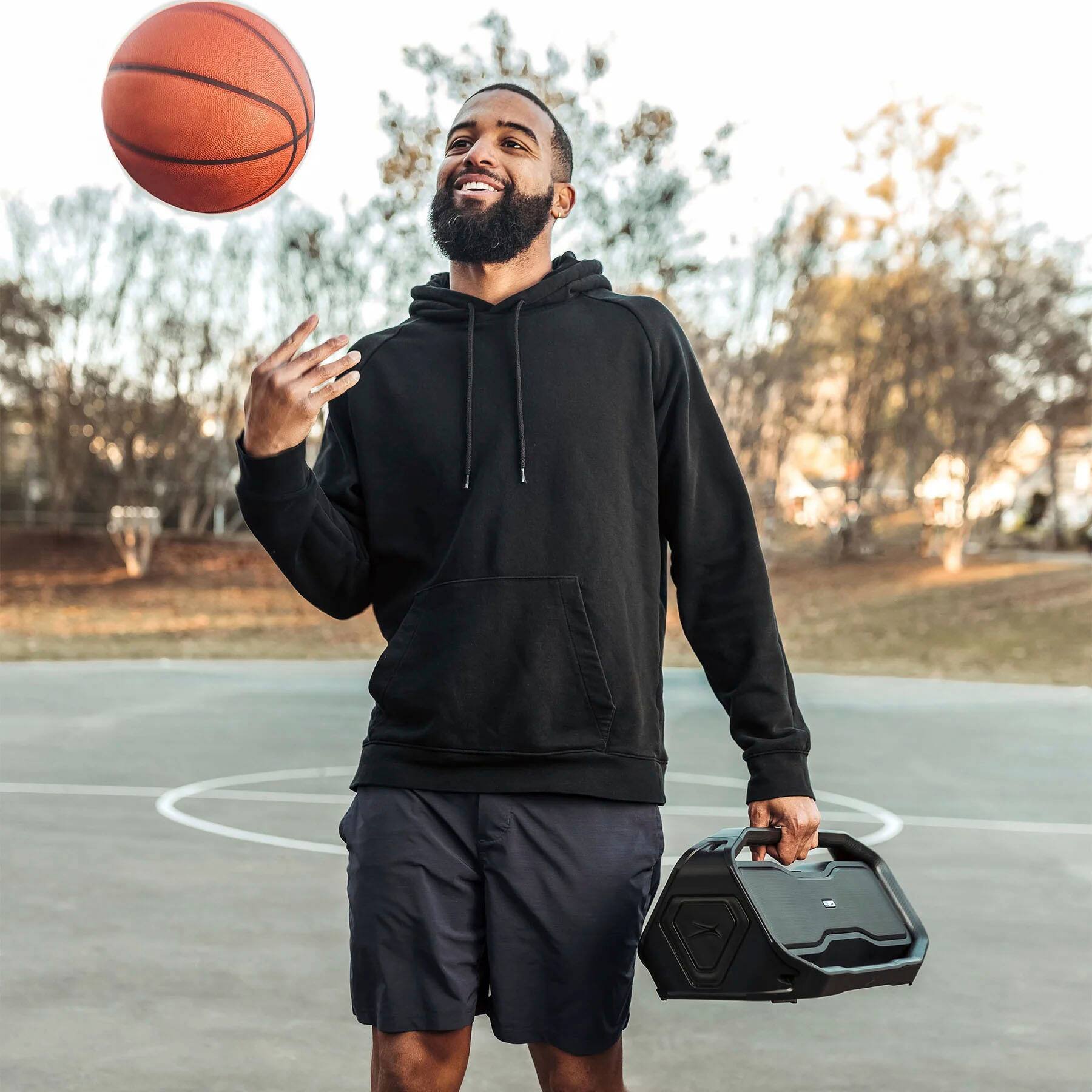 Alt View 11. Altec Lansing - Altec Lansing Rockbox XL 2.0 Everything Wireless Bluetooth Speaker - BLACK.