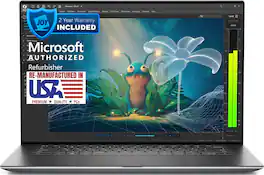 Dell - Precision 5570 15.6" Refurbished Laptop - Intel 12th Gen i7-12800H with 32GB RAM - NVIDIA RTX A1000 - 512GB NVMe - Dark Gray