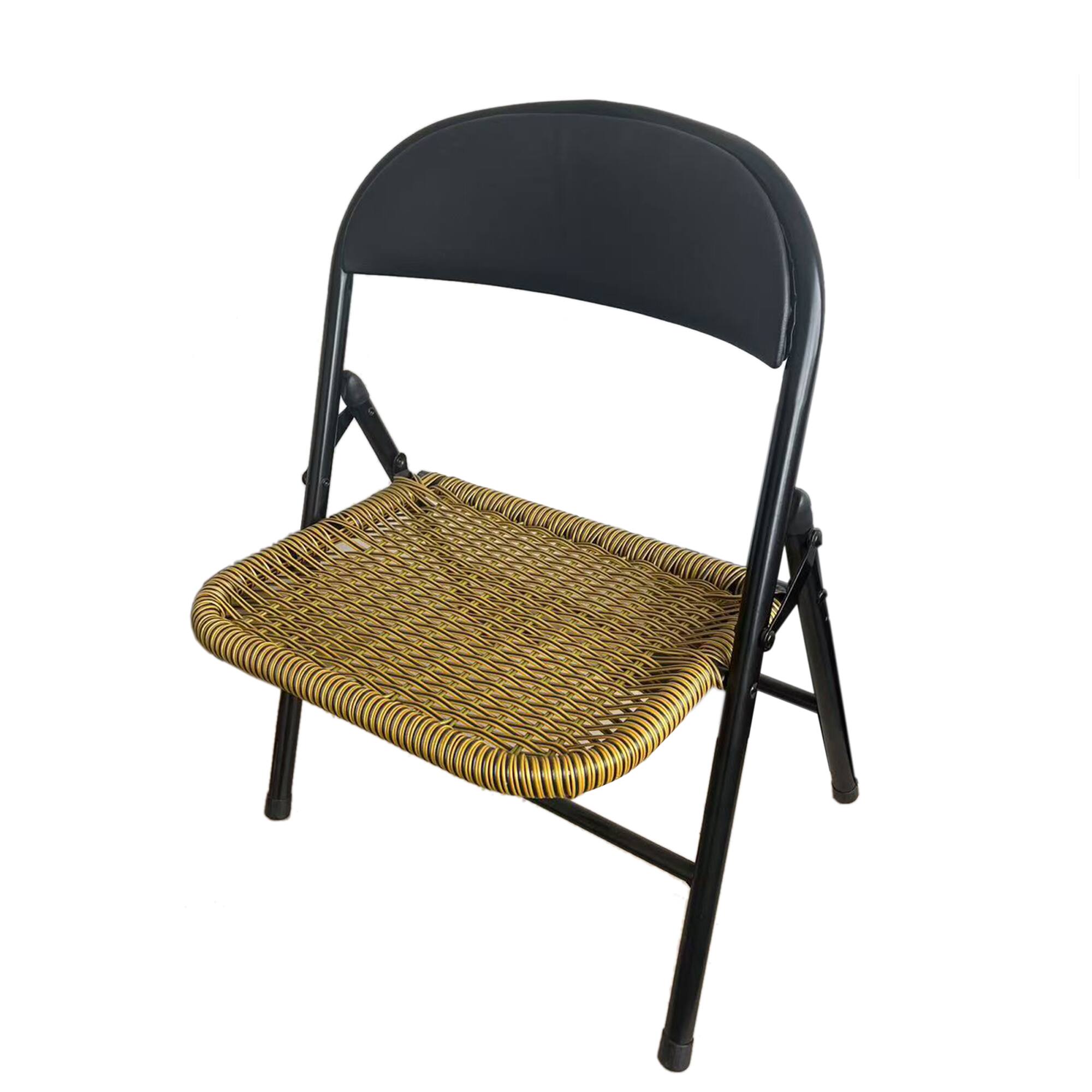 Left. APRILSOUL - Rattan chair set of 4 - Black.