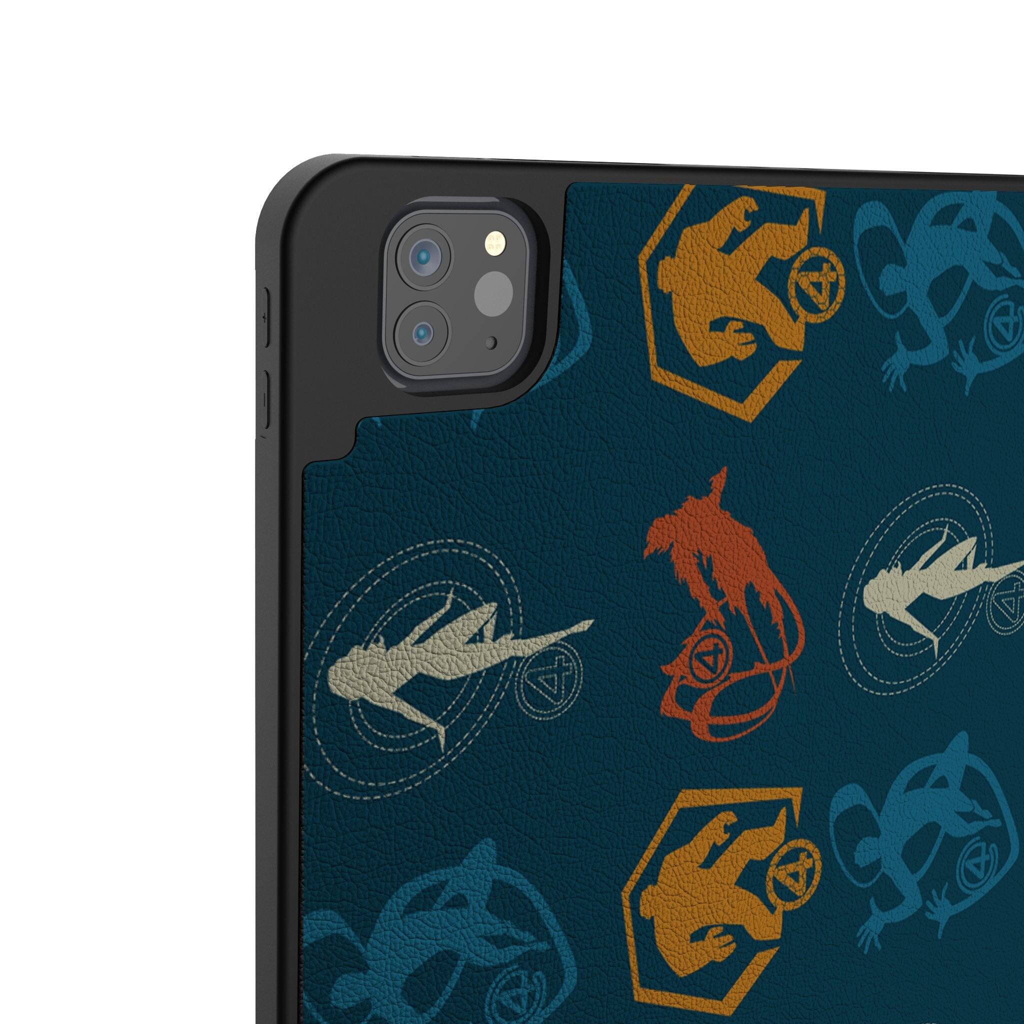 Left. Keyscaper - Marvel Pattern 2 Tablet Case - Apple iPad Air (4th Gen) - Fantastic Four.