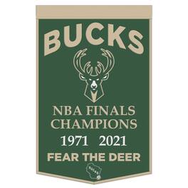 WinCraft - Milwaukee Bucks 24" x 38" Championship Banner - Multicolor