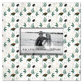 Fan Creations - Minnesota Wild 10'' x 10'' Floral Pattern Frame - Multicolor