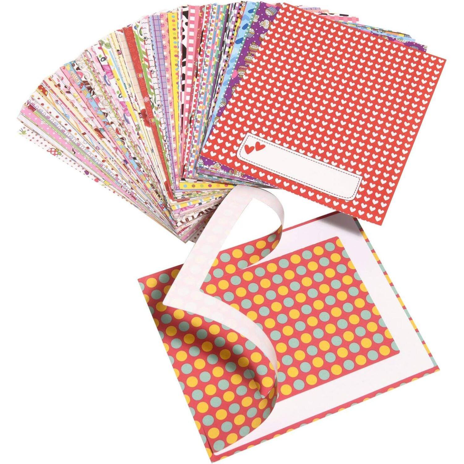 Front. Zink - Colorful Photo Border Stickers 4x6 100 Pack, Fun Frames, Compatible Sprocket Studio Plus.