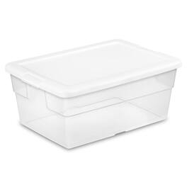 Sterilite - 16 Quart Plastic Stacking Storage Container Box w/ Lid (36 Pack) - Clear