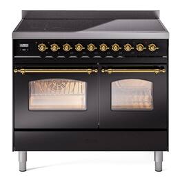 ILVE - Nostalgie II 40 inch Induction Range with 6 Induction Elements - Glossy Black