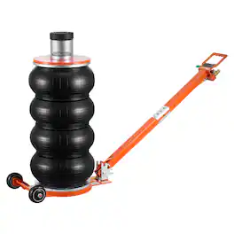 VEVOR - Air Jack, 6 Ton/13000 lbs, 2-5 S Pneumatic Lifting Jack with Heightened Column & Adjustable Handle, Easy-to-Lift - Orange;Black