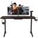 Alt View 17. Costway - T-Shaped Gaming Desk with Mouse Pad and Handle Rack - 55" Wide - Black.
