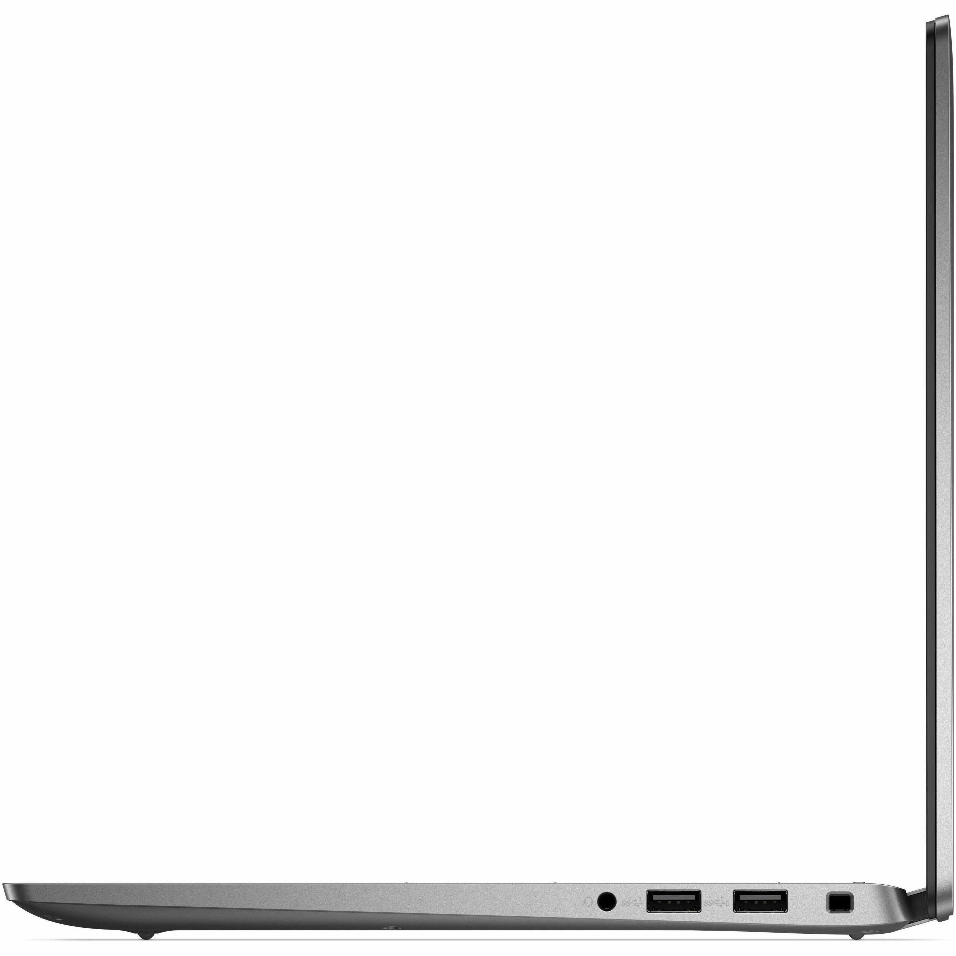 Left. Dell - Latitude 7000 13.3" Laptop - Intel Core Ultra 7 with 16GB Memory - 512 GB SSD - Titan Gray, Gray.
