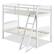Alt View 9. Gymax - Gymax Wood Hardwood Twin Bunk Beds Convertible into 2 Individual Kid Bed Ladder White - White.