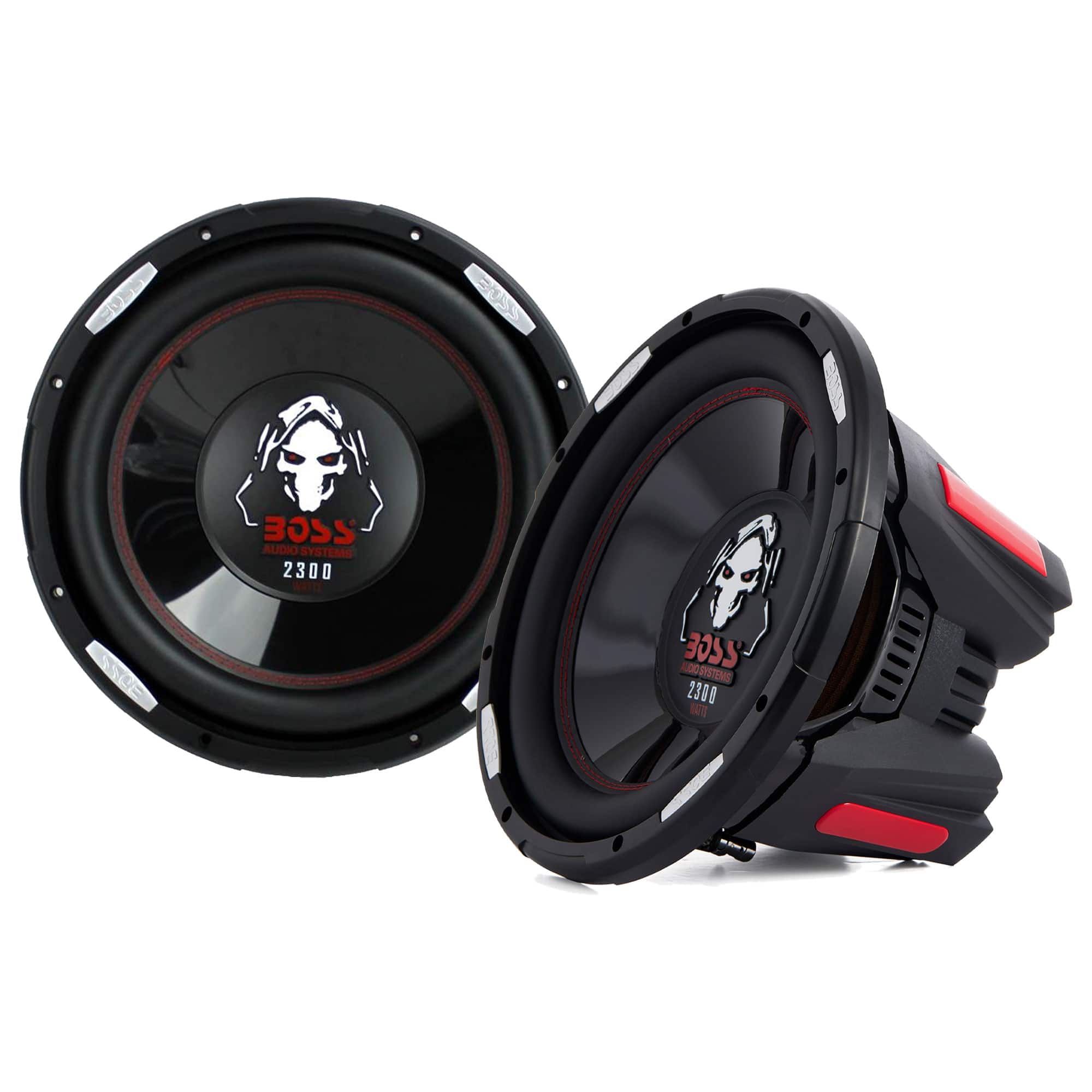 BOSS Audio - P126DVC Phantom 12 Inch 2300W Car Audio Subwoofer Speakers (2 Pack) - Black