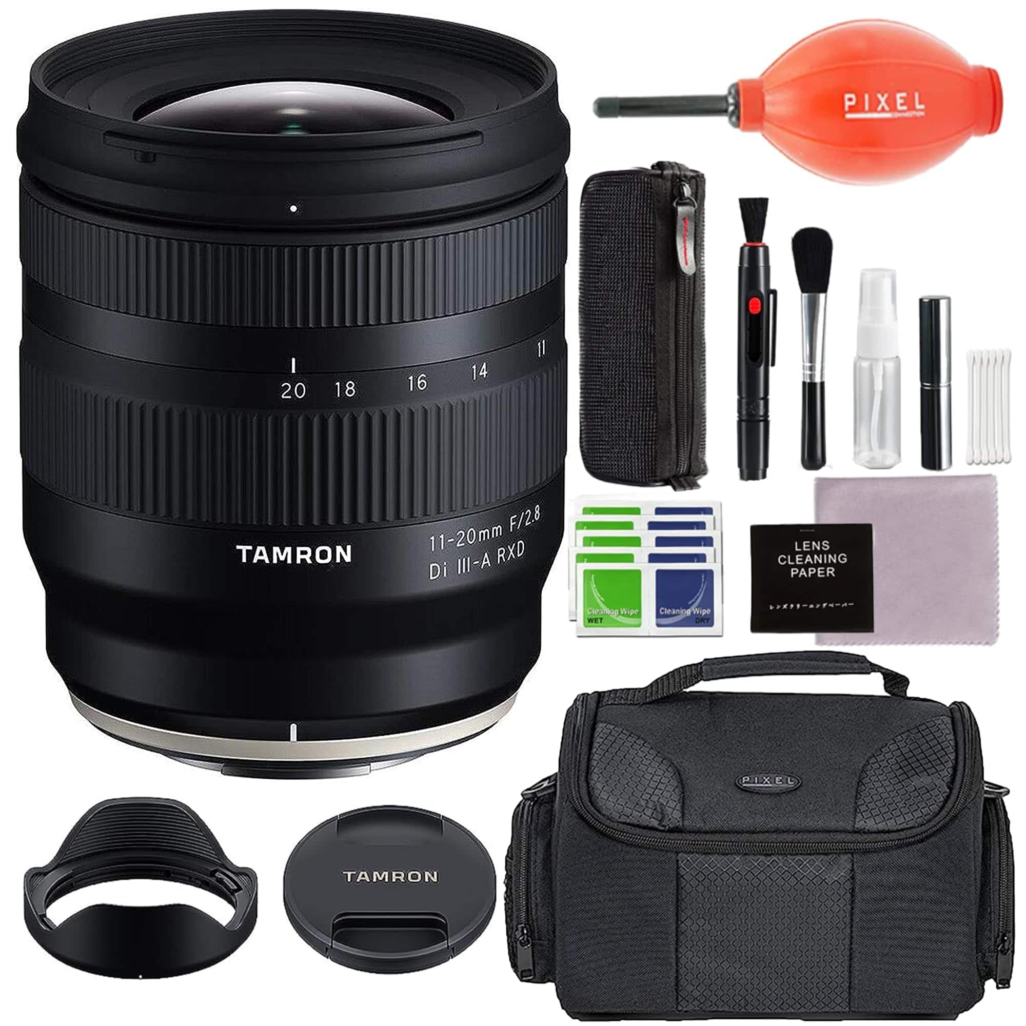 Tamron - 11-20MM F/2.8 DI III-A RXD for Fujifilm X-Mount with Advanced Accessory and Travel Bundle | AFB060X-700 - Black