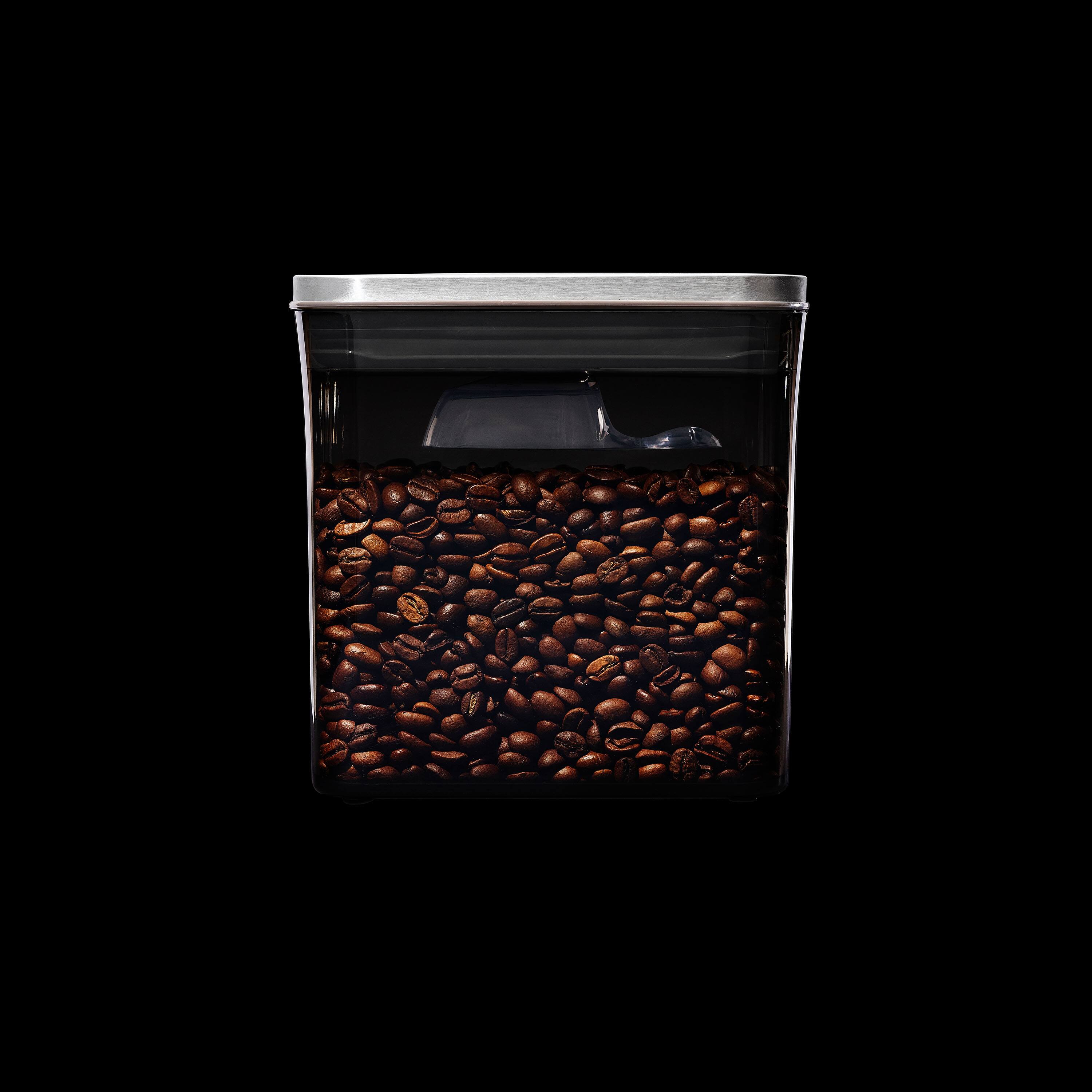 Alt View 17. OXO - STL Coffee Pop with Scoop  - 1.7 QT / 1.6 L - Clear.