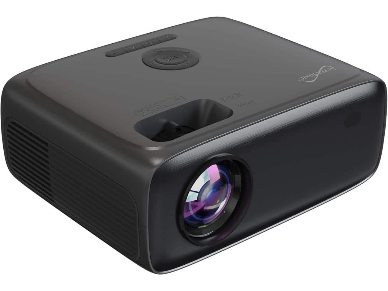 Supersonic - SC-282P Full HD 1080P LED Projector with Bluetooth, 7800 Lumens, LED 4" LCD, 40150" Display - Black