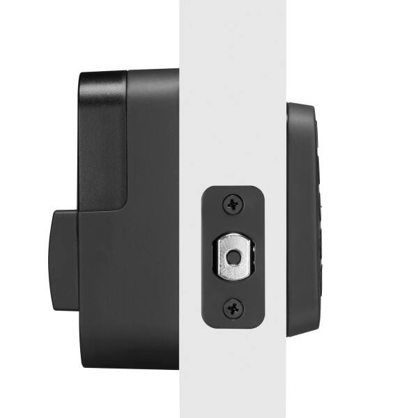 Angle. Yale - Assure Lock 2 Key-Free Keypad with Bluetooth  - Black Suede.