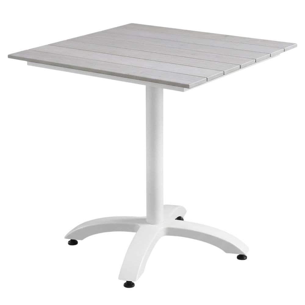 Outdoor Escape - Outdoor Patio Dining Table With Modern Design And Durable Surface - Gray
