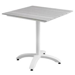 Outdoor Escape - Outdoor Patio Dining Table With Modern Design And Durable Surface - Gray