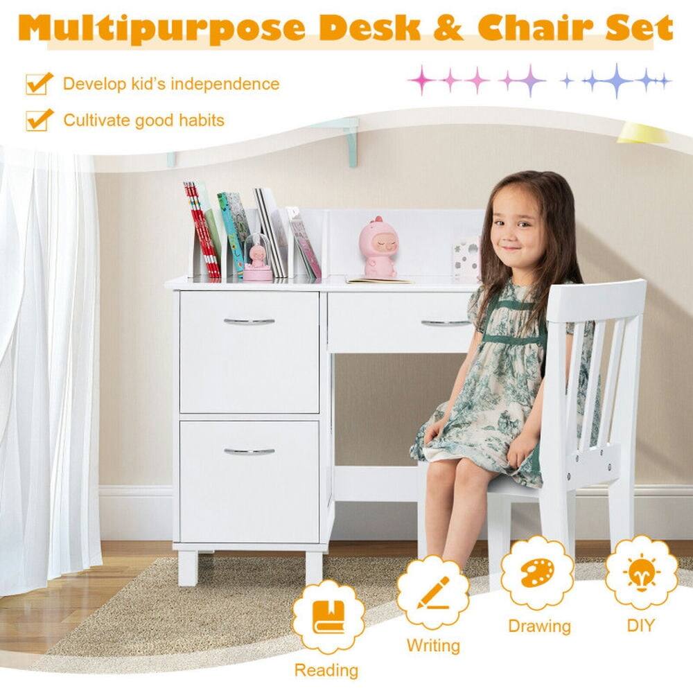Multipurpose Desk & Chair Set

- Develop kid's independence
- Cultivate good habits

Reading, Writing, Drawing, DIY