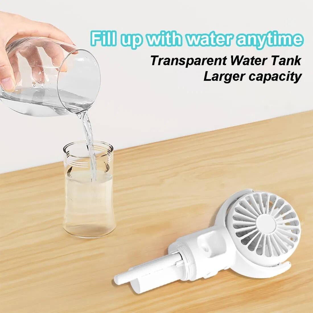 Fill up with water anytime  
Transparent Water Tank  
Larger capacity
