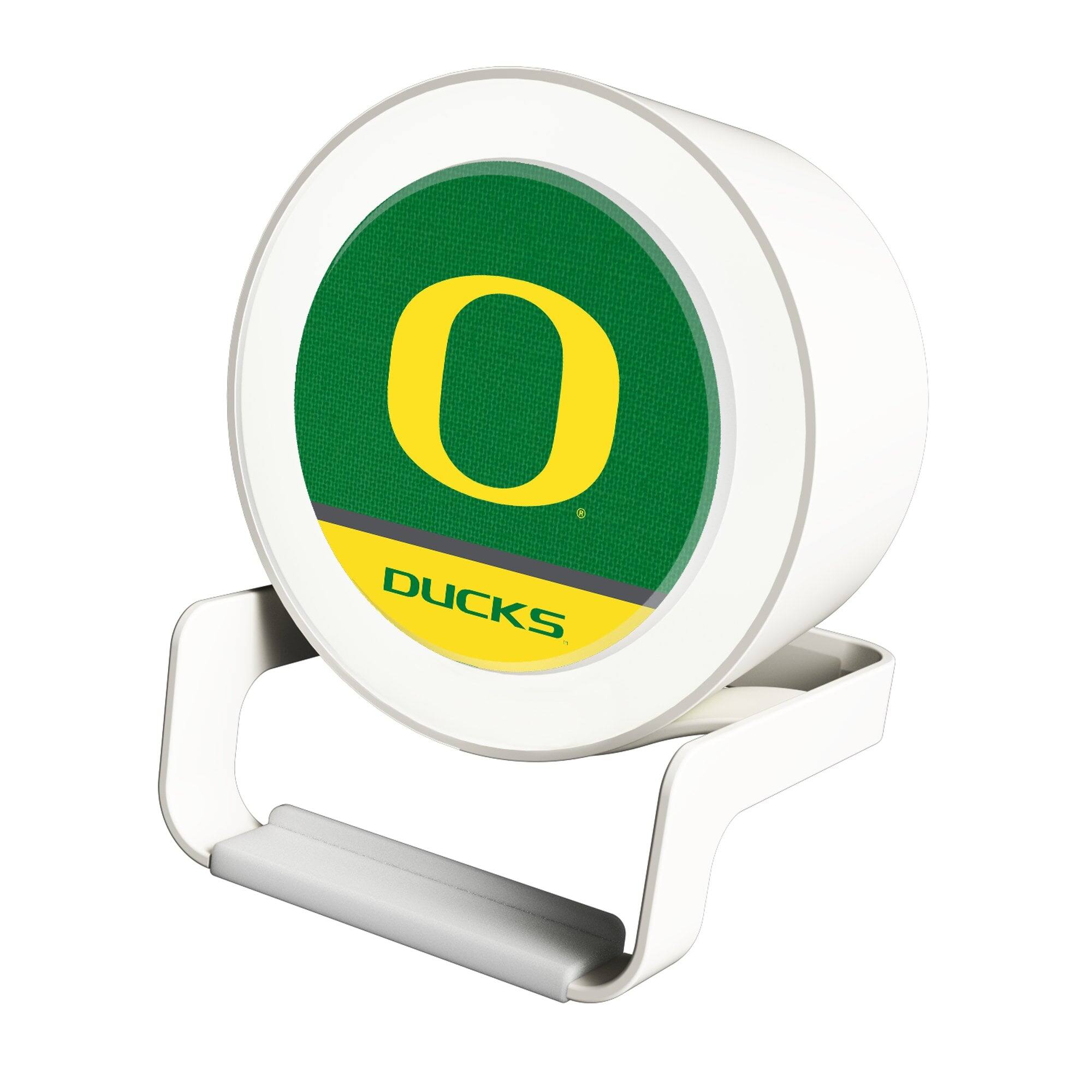 Front. Keyscaper - Oregon Ducks Night Light Wireless Charger And Bluetooth Speaker - Multicolor.