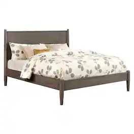 Manhattan Lane - Wooden California King Size Bed with Panel Headboard, Gray - Gray