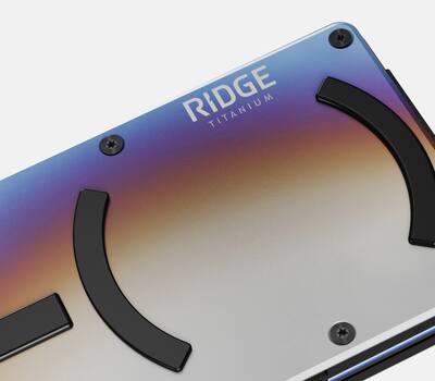 Titanium Burnt Money Clip | Products | the RIDGE カードも