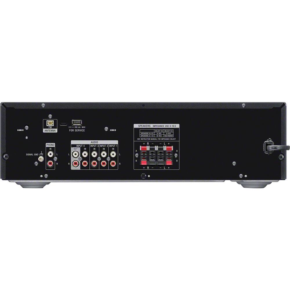 ANTENNA  
PHONO & SIGNAL GND  
FOR SERVICE  

AUDIO  
INPUT 1  
INPUT 2  
INPUT 3  

SPEAKERS  
IMPEDANCE USE 6-180  

SELECT:  
A  
B  
C  
D  

SIGNAL GND  
PHONO  

SPEAKERS  
IMPEDANCE USE 6-180  

SELECT:  
A  
B  
C  
D  

SIGNAL GND  
PHONO