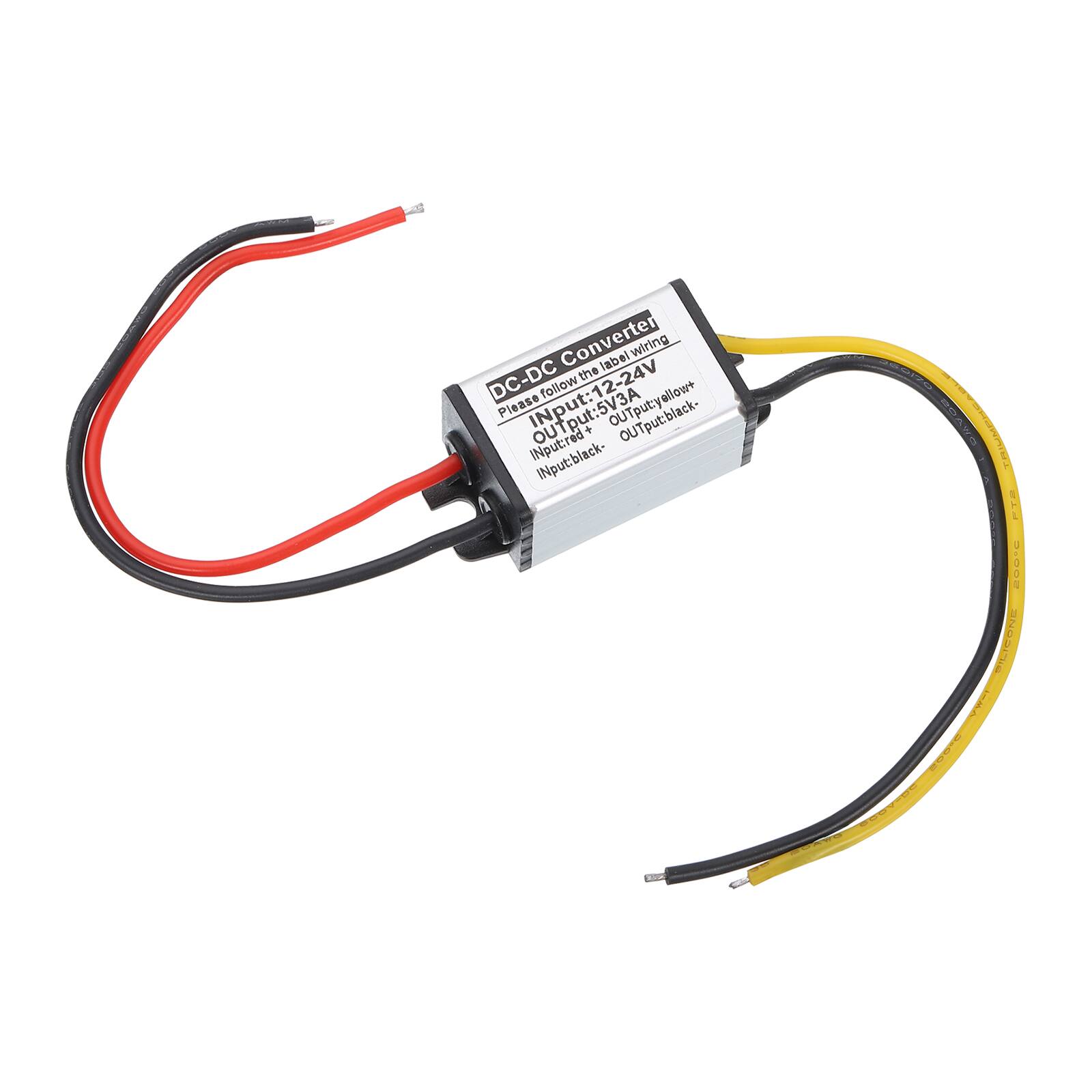 DC-DC Converter  
Please follow the label wiring  
Input: 12-24V  
Output: 5V/3A  
Input: red +  
Input: black -  
Output: yellow +  
Output: black -  

TRIUMF  
PICCONE
