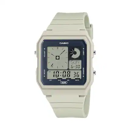 CASIO
ADJUST MODE LIGHT SL4 5-20 P 10:08 SEARCH 1 DST ALM SIG MUTE WR
