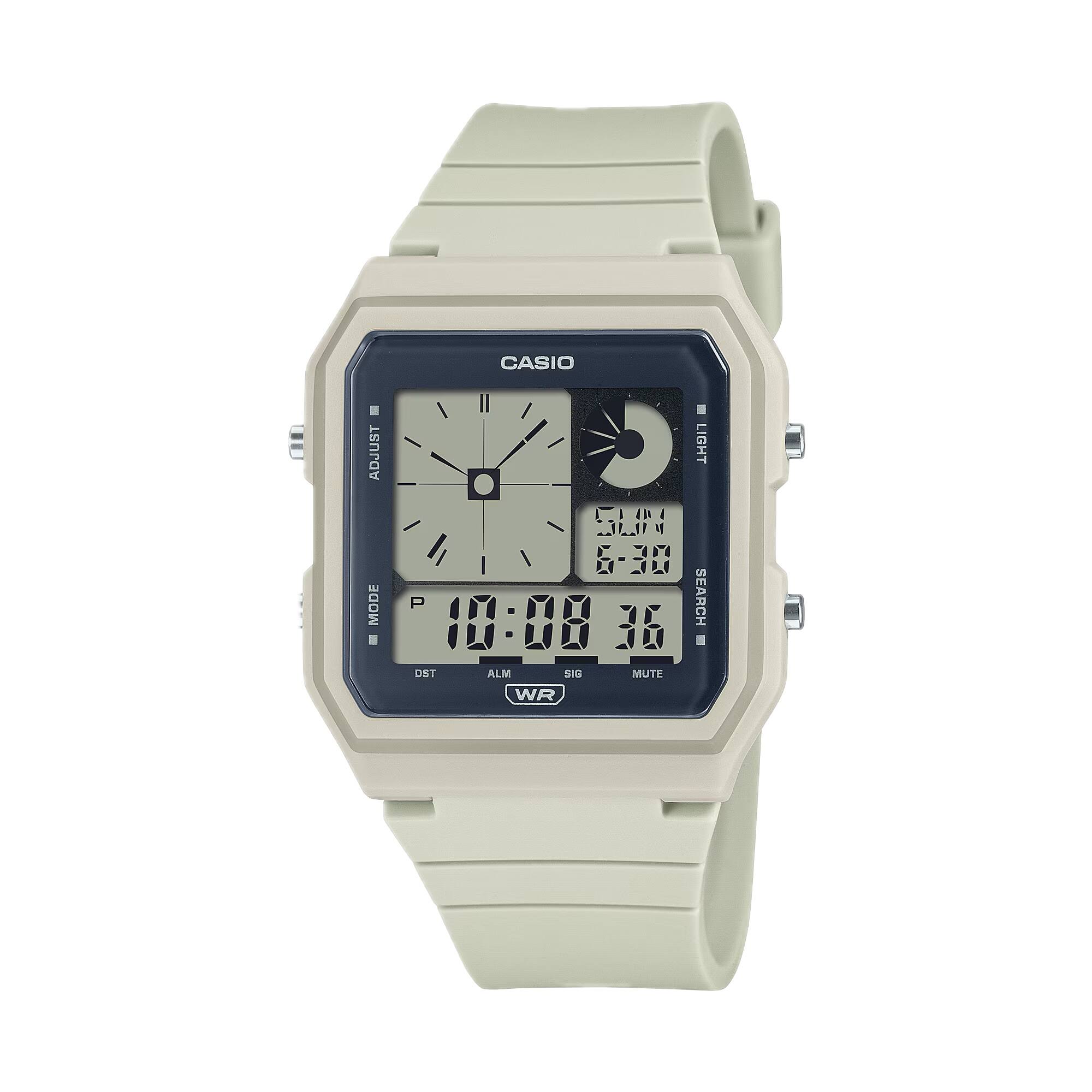 Casio - Women's Digital Sport Watch with Beige Case - LF-20W-8ACF - Light Gray