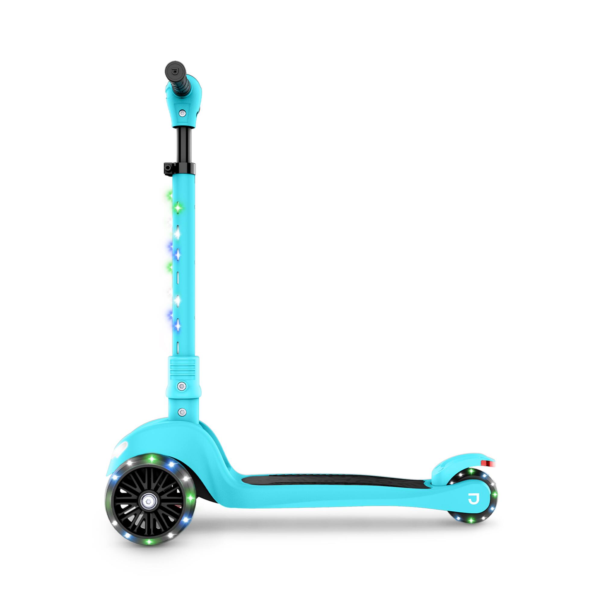 Alt View 2. Jetson - Jetson Jupiter Mini 3 Wheel Light-Up Kick Scooter, Adjustable Handlebar, Blue - Blue.