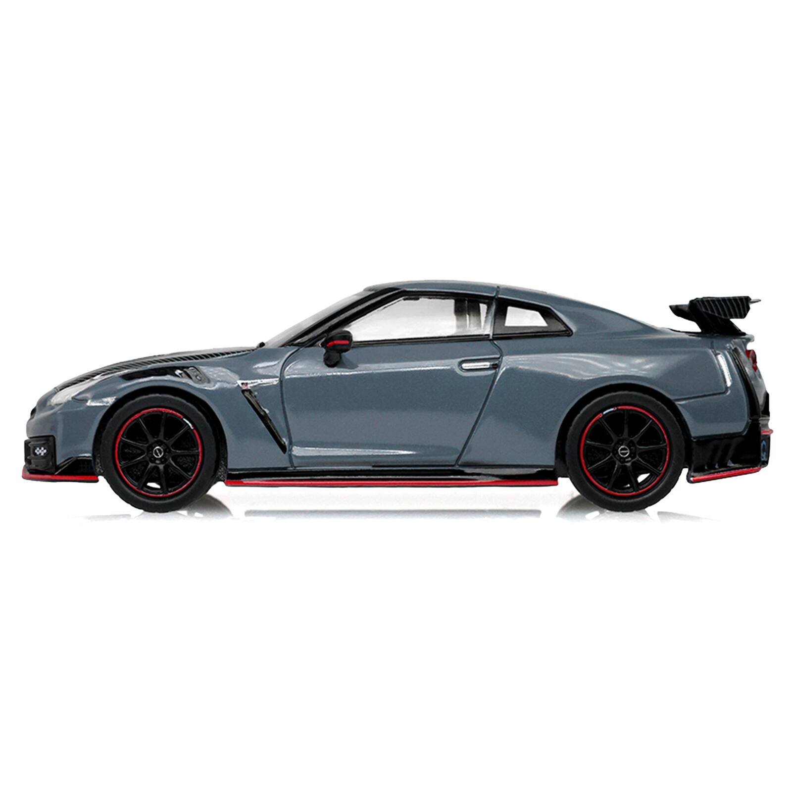 Alt View 1. Greenlight - 2024 Nissan GT-R (R35) NISMO RHD Stealth Gray with Carbon Top & Hood "Tokyo Torque" 1/64 Diecast Model Car by Greenlight.