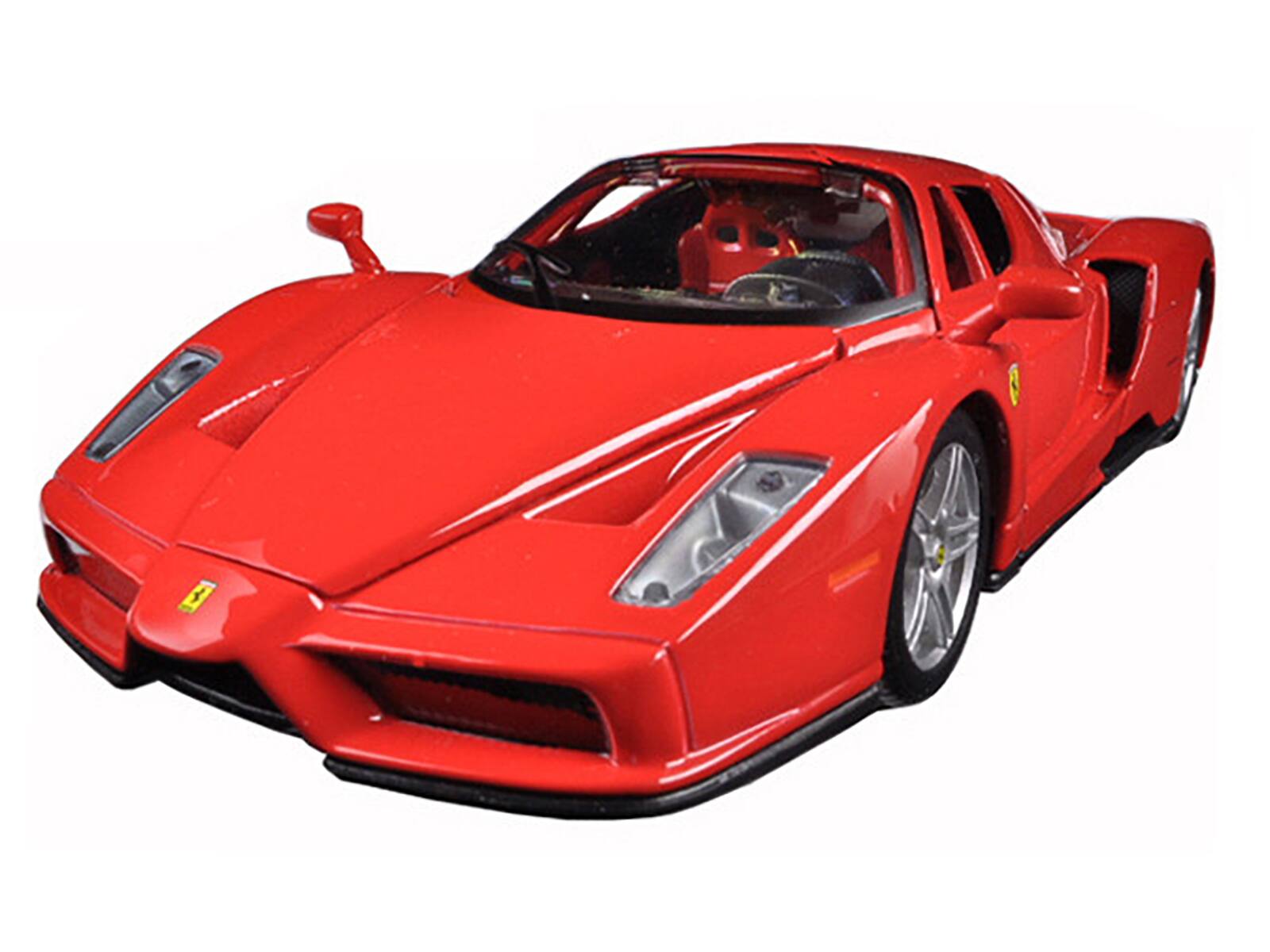 Angle. Bburago - Ferrari Enzo Red 1/24 Diecast Model Car by Bburago - Red.