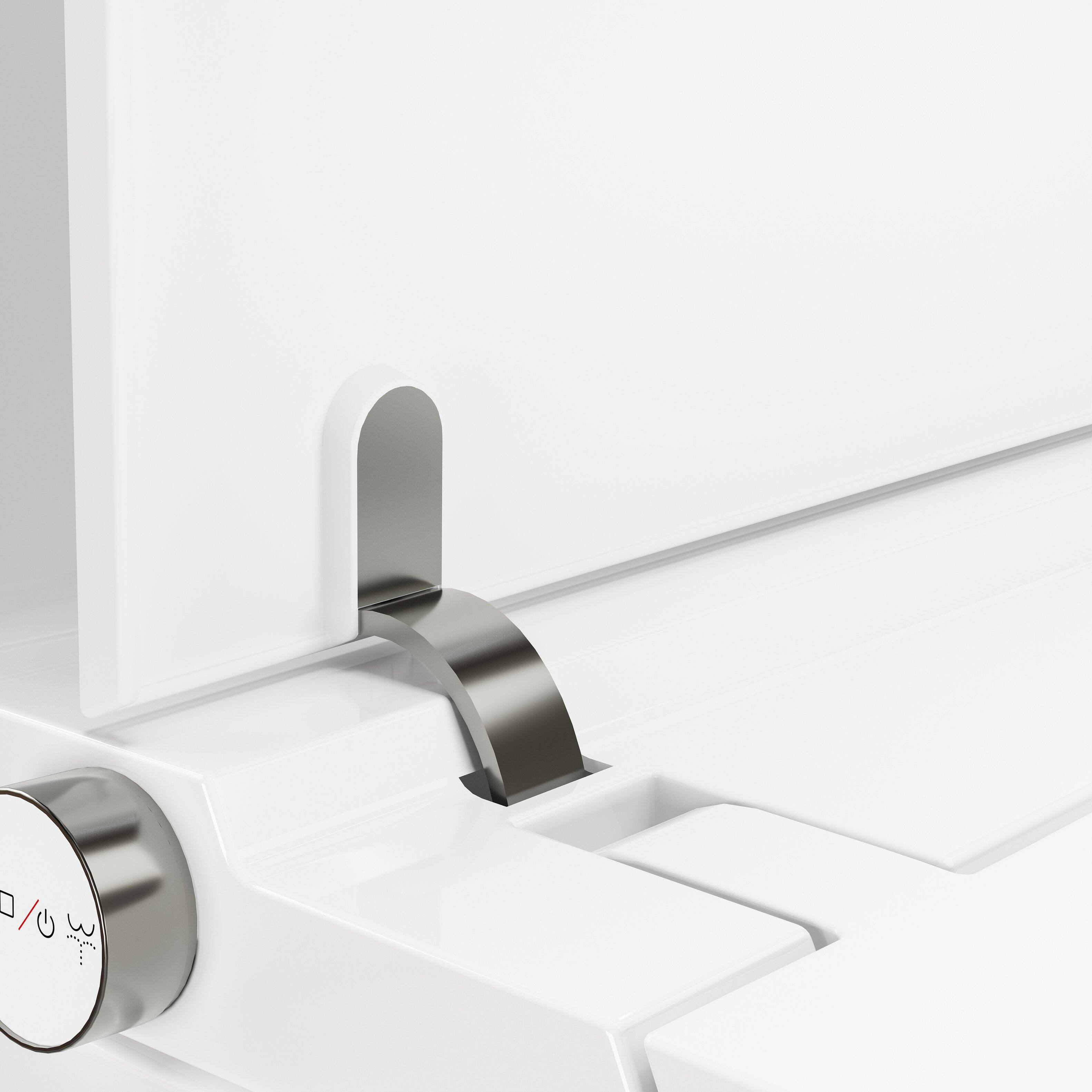 Alt View 1. TOTTE - Smart Bidet Toilet with Built-in Tank, Auto Open/Close, Digital Display & Power-Outage Flush - White.