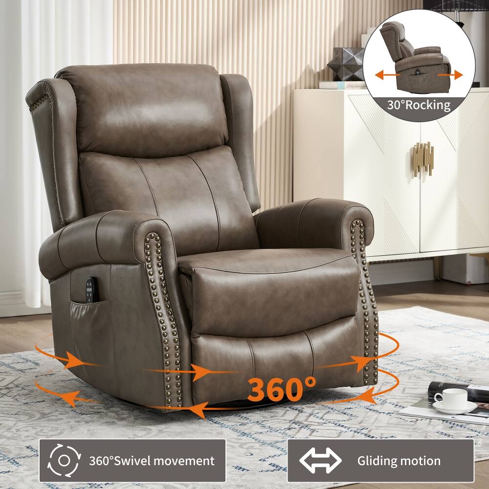 30° Rocking  
360° Swivel movement  
360° Gliding motion