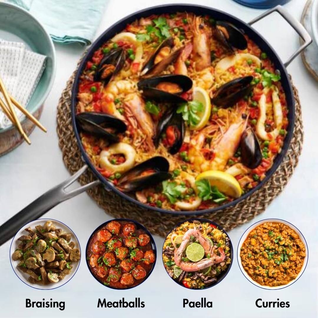 Braising  
Meatballs  
Paella  
Curries