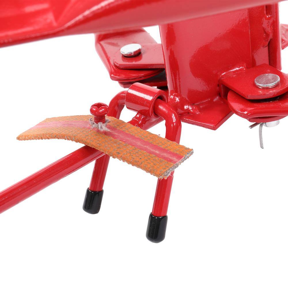 Alt View 6. Winado - 16FT Drywall Rolling Lifter Panel Hoist Jack with Lockable Casters & Tilting Cradle for Ceiling and Wall Installation - Red.