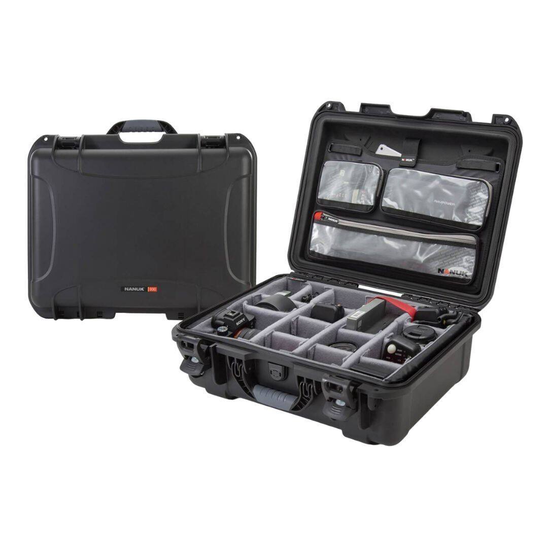 Back. NANUK - Nanuk 930 Pro Photo Kit 26.5 Liters Capacity Black Camera Case with Handle.