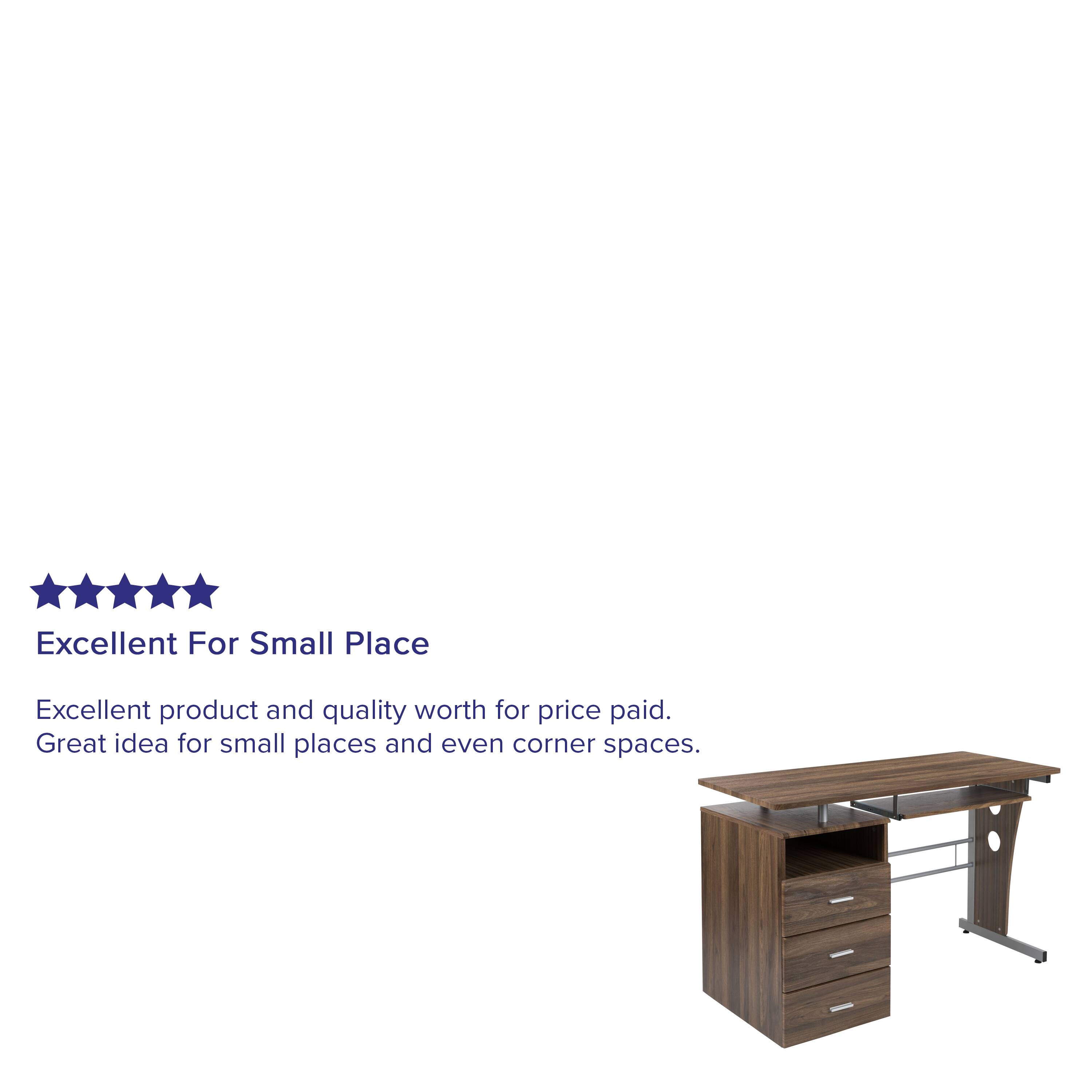 Excellent For Small Place

Excellent product and quality worth for price paid. Great idea for small places and even corner spaces.