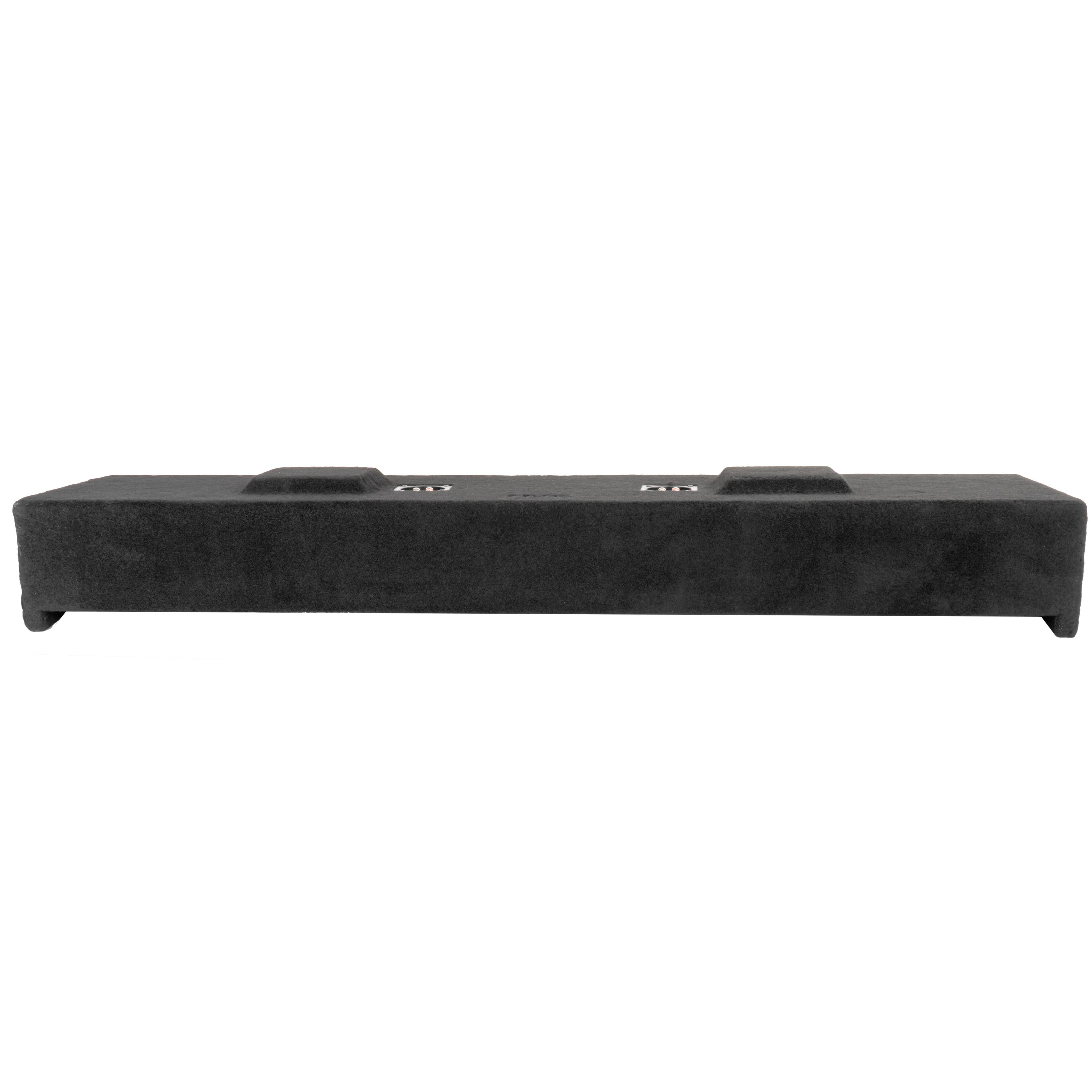 Alt View 3. NVX - 2009-2018 Ford F-150 Super Crew Cab - Custom-Fit Loaded Dual 10" Sealed Subwoofer Enclosure - Black.