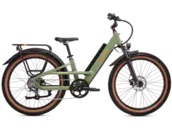 Rad Power Bikes - Radster Trail - Ebike w/ 65 miles max operating range & 28 mph max speed - Regular - Fir Green - Front_Zoom