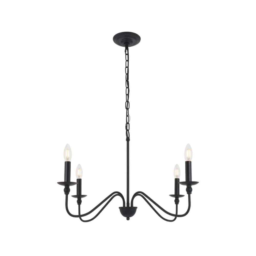 Living District - Rohan 4 light Pendant - Matte Black price history on PriceWatchPro