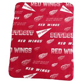 Logo Brands - Detroit Red Wings 50" x 60" Classic Fleece Blanket - Multicolor